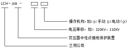 LCH-JXB型變壓器中性點間隙保護裝置型號含義